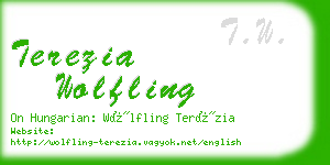 terezia wolfling business card